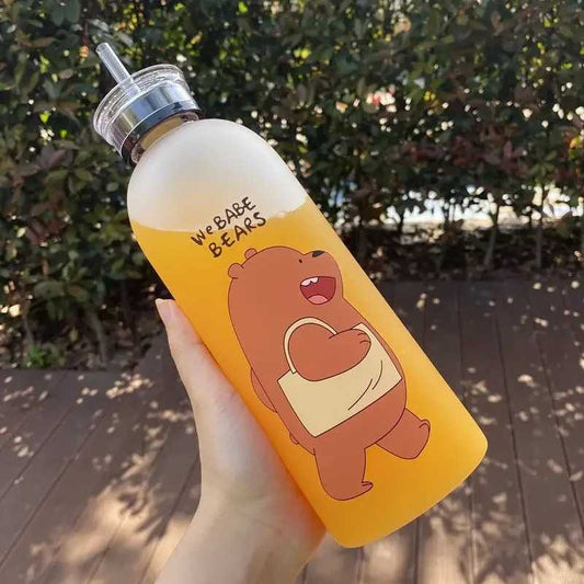 Apex Aesthetic Straw Transparent Water Bottle