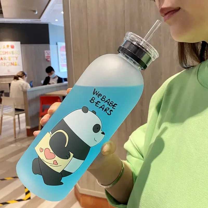 Apex Aesthetic Straw Transparent Water Bottle